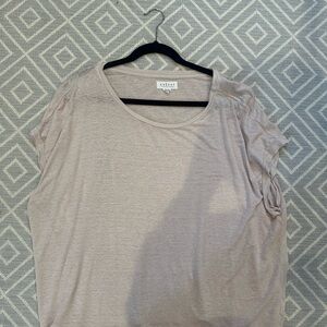 Velvet Women's Short Sleeve Beige Top